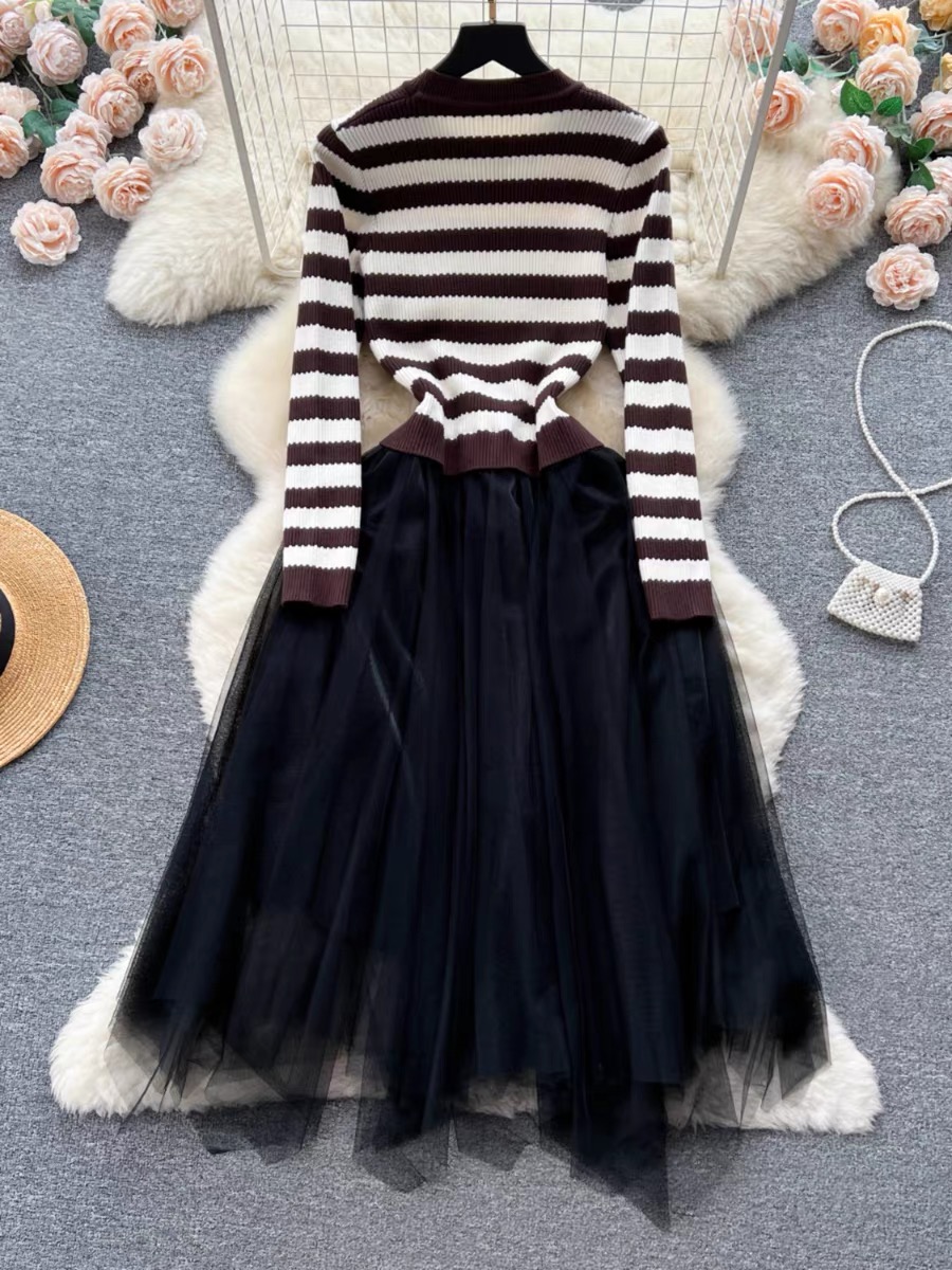 Pretty & provocative sweater dress KD136 images